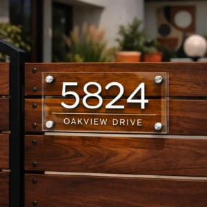Acrylic Address Sign