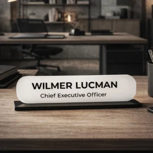 Acrylic Display Nameplate