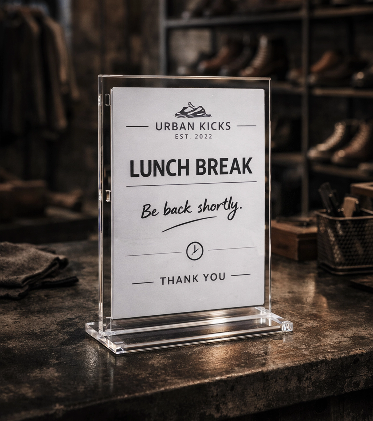 Acrylic T-Type Holder