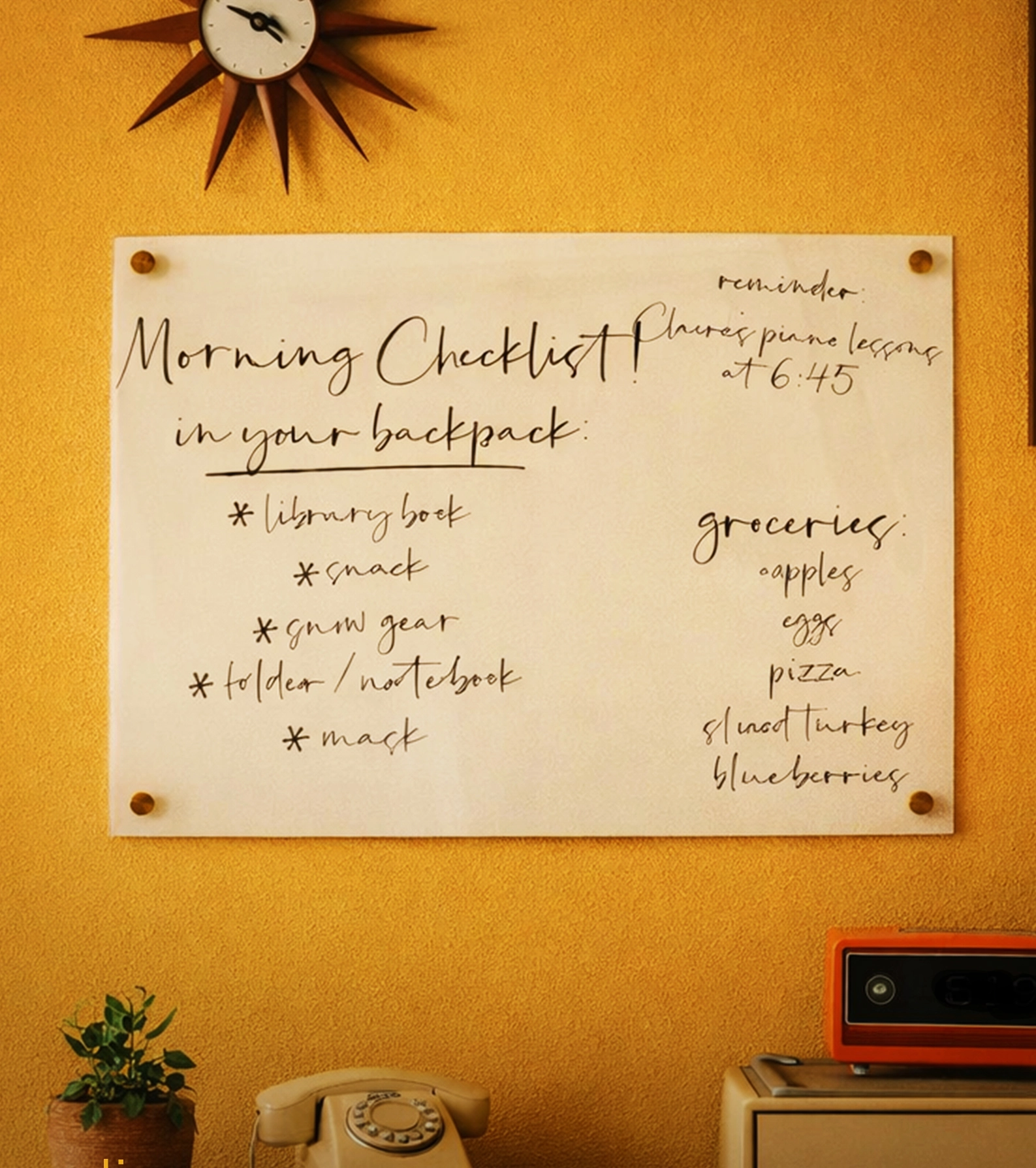 Acrylic Writing Board