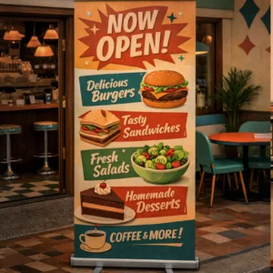 Pull Up Banner Print and Mechanism